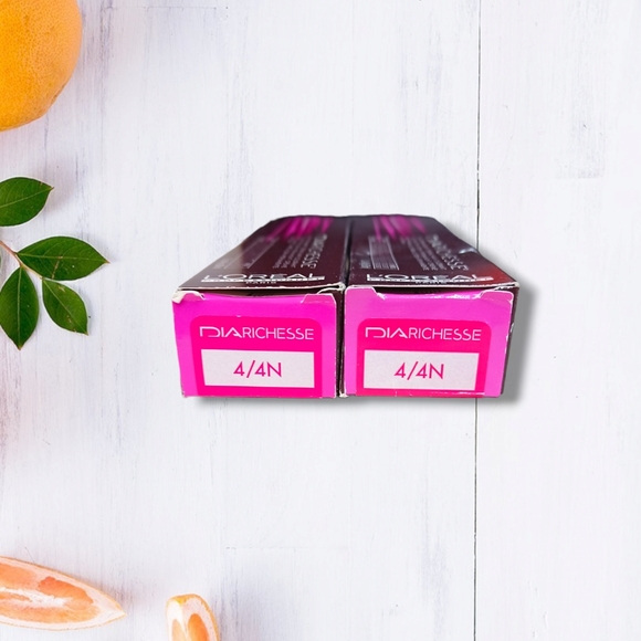 L'Oreal Professionnel DIARichesse 2 Tubes Ammonia-Free Brown/Chestnut 4/4N - Picture 2 of 16